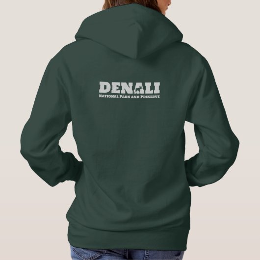 Alaska. Nationaal Park Denali en Preserve Hoodie (Achterkant)