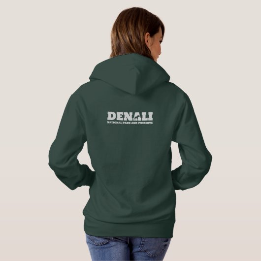 Alaska. Nationaal Park Denali en Preserve Hoodie (Achterkant volledig)