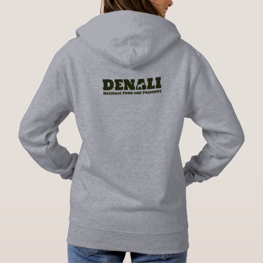 Alaska. Nationaal Park Denali en Preserve Hoodie (Achterkant)