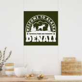 Alaska. Nationaal Park Denali en Preserve Poster (Keuken)