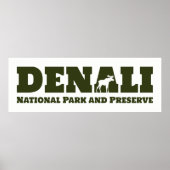 Alaska. Nationaal Park Denali en Preserve Poster (Voorkant)
