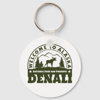 Alaska. Nationaal Park Denali en Preserve Sleutelhanger