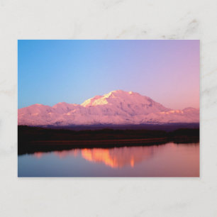 Alaska, Nationaal Park Denali, McKinley op Briefkaart