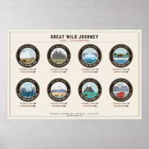 Alaska Nationale Parken Poster – Crème Landschap
