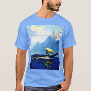Alaska Native Boat Sailing Pacific Northwest jaren T-shirt
