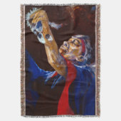 Alaska Native Elder Dance Blanket Deken (Voorkant Verticaal)