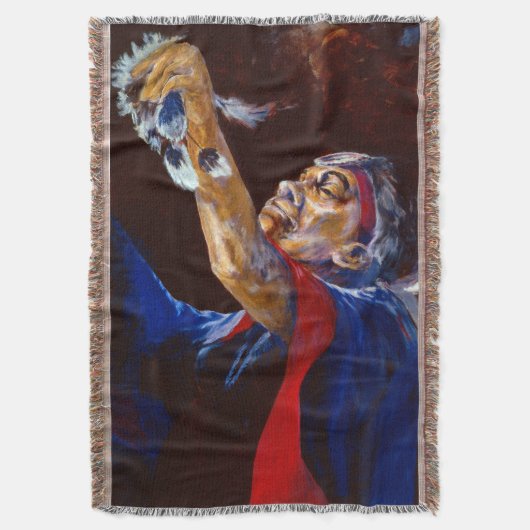 Alaska Native Elder Dance Blanket Deken (Voorkant Verticaal)