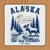 Alaska Nature Escape with Moose Keramisch Ornament