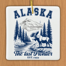 Alaska Nature Escape with Moose Keramisch Ornament