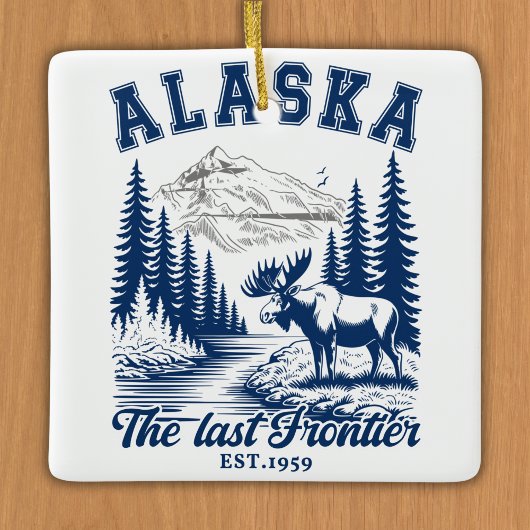 Alaska Nature Escape with Moose Keramisch Ornament