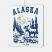 Alaska Nature Escape with Moose Keramisch Ornament (Links)