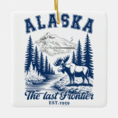 Alaska Nature Escape with Moose Keramisch Ornament (Voorkant)