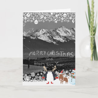 Alaska Natuur Christmas Wenskaart Feestdagen Kaart