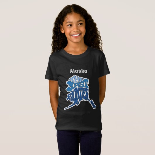 Alaska Nickname Word Art T-shirt (Voorkant volledig)