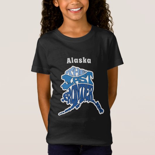 Alaska Nickname Word Art T-shirt (Voorkant)
