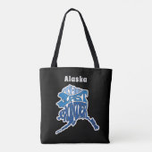 Alaska Nickname Word Art Tote Bag (Achterkant)