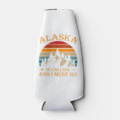 Alaska noemt de Retro  bergen Natuur Flesjeskoeler (Voorkant)