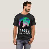 Alaska noord lampjes Vacatie bekijken T-shirt (Voorkant volledig)