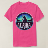 Alaska noord lampjes Vacatie bekijken T-shirt (Design voorkant)