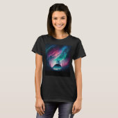 Alaska Noorderlicht Aurora Borealis T-shirt (Voorkant volledig)