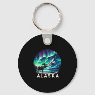 Alaska Noorderlicht Aurora Kijken Eland Vakantie Sleutelhanger
