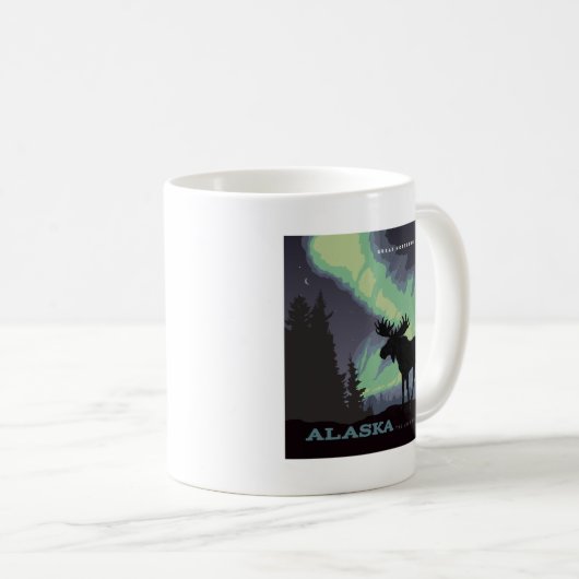 Alaska | Noorderlicht eland Koffiemok (Voorkant rechts)