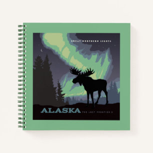Alaska Noorderlicht eland Notitieboek