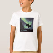 Alaska | Noorderlicht eland T-shirt (Voorkant)