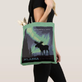 Alaska | Noorderlicht eland Tote Bag (Dichtbij)