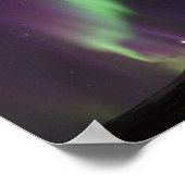 Alaska Noorderlicht Lucht Nacht Mooie Poster (Hoek)