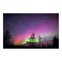 Alaska Noorderlicht Nacht Hemel Knetterende Kunst