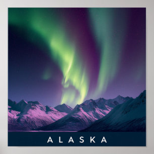 Alaska Noorderlicht Schitterend Poster