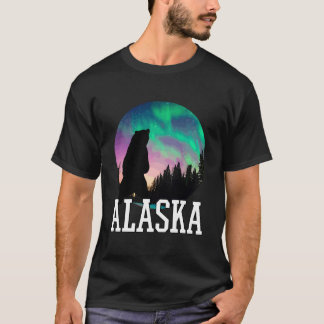Alaska Noorderlicht Vakantie T-shirt
