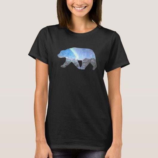 Alaska Northern Lights Aurora Borealis Artic Polar T-shirt (Voorkant)