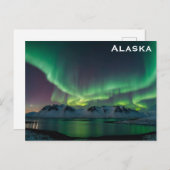 Alaska Northern Lights Reisfoto Briefkaart (Voorkant / Achterkant)