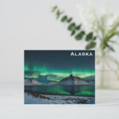 Alaska Northern Lights Reisfoto Briefkaart (Staand voorkant)