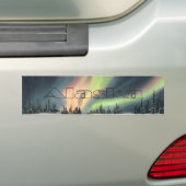 ALASKA NORTHERN LIGHTS VAN SHARON SHARPE BUMPERSTICKER (Op auto)