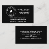 Alaska Notary Public Services Visitekaartje (Voorkant / Achterkant)