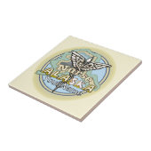 Alaska Nurse Caduceus Tegeltje (Zijkant)