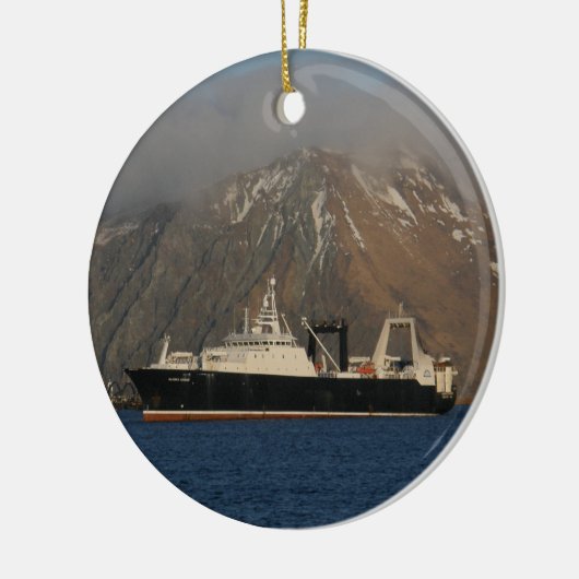 Alaska Ocean, fabrieksreiziger in Alaska Keramisch Ornament (Links)