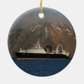 Alaska Ocean, fabrieksreiziger in Alaska Keramisch Ornament (Achterkant)