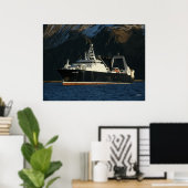 Alaska Ocean, Factory Trawler in Dutch Harbour, AK Poster (Thuiskantoor)