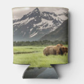 Alaska oevers, grizzly beer blikjeskoeler (Achterkant)