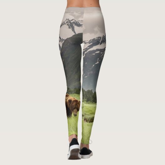 Alaska oevers, grizzly beer leggings (Achterkant)