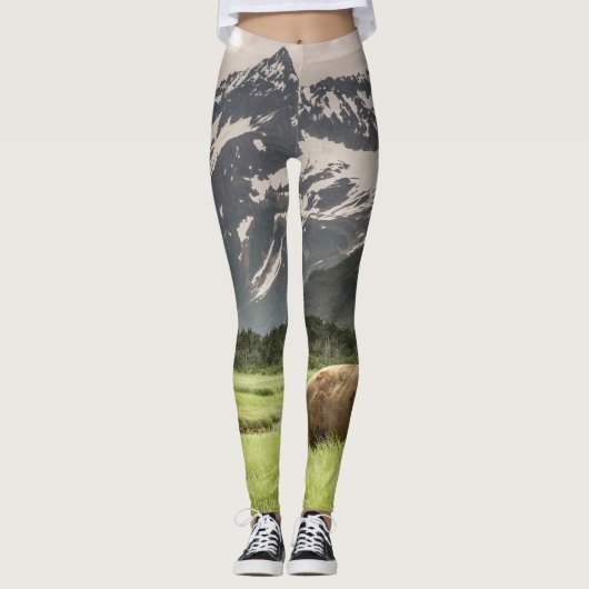 Alaska oevers, grizzly beer leggings (Voorkant)