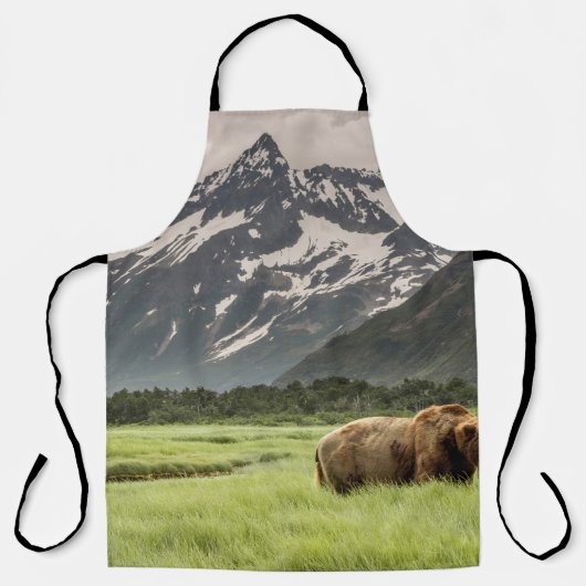 Alaska oevers, grizzly beer schort (Voorkant)