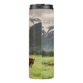 Alaska oevers, grizzly beer thermosbeker (Achterkant)