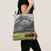 Alaska oevers, grizzly beer tote bag (Dichtbij)