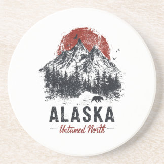 Alaska Ongetemde Noordelijke Bergwoestenij Buitenl Zandsteen Onderzetter