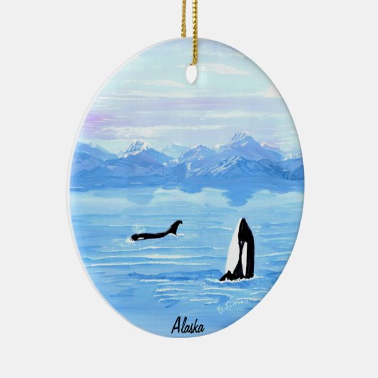 Alaska Orca Ornament (Rechts)